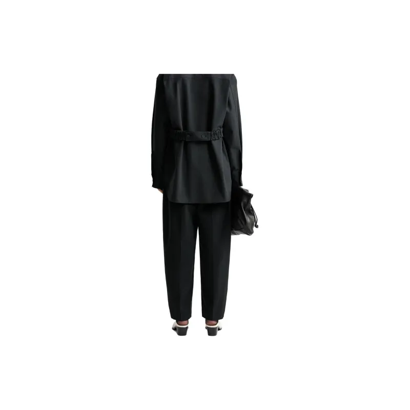 Studio Nicholson X ZARA Studio Nicholson Co-brand Casual Pants Women's Dark Gray-3