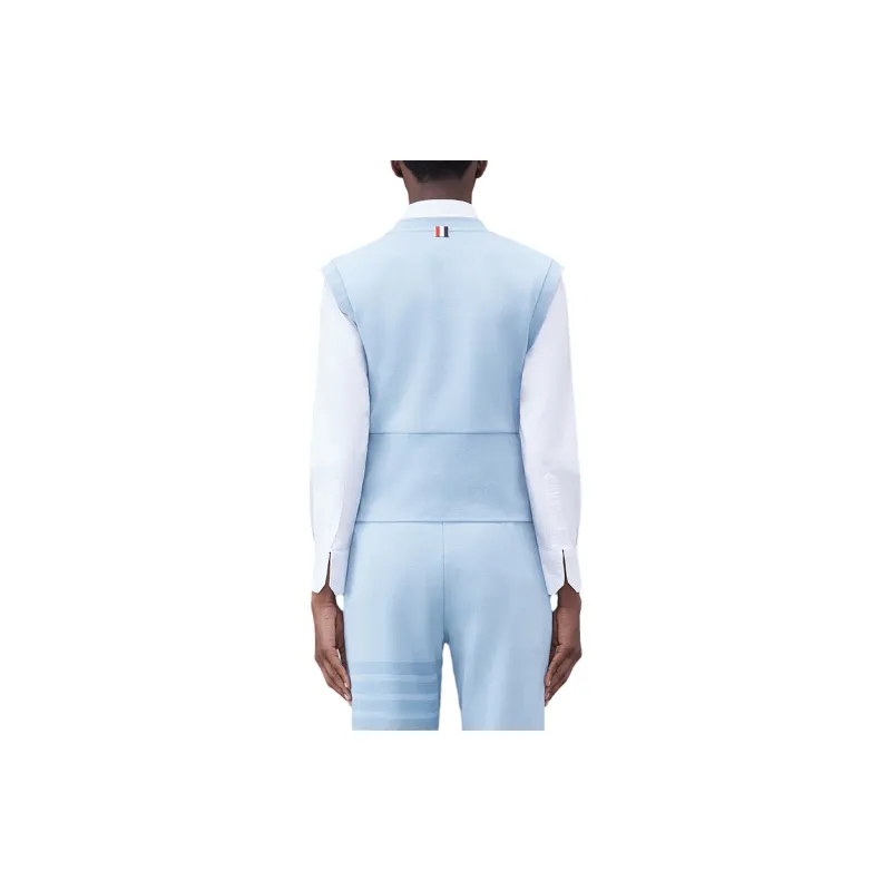 THOM BROWNE Double Face Knit 4 Bar Shell Top-2