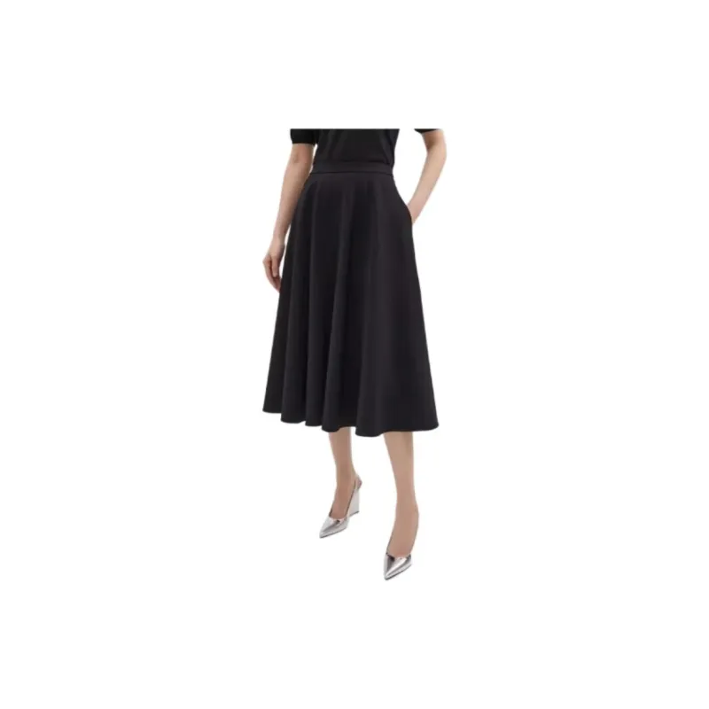 THEORY Casual Long Skirts Women's Black-2