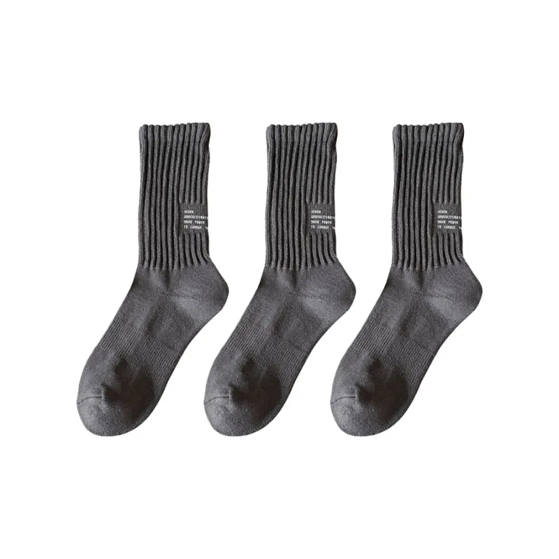 BKCXZICE Mid Calf Socks Unisex 3 Pack-3