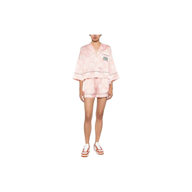 OFF WHITE Graphic print Satin Shirt-1