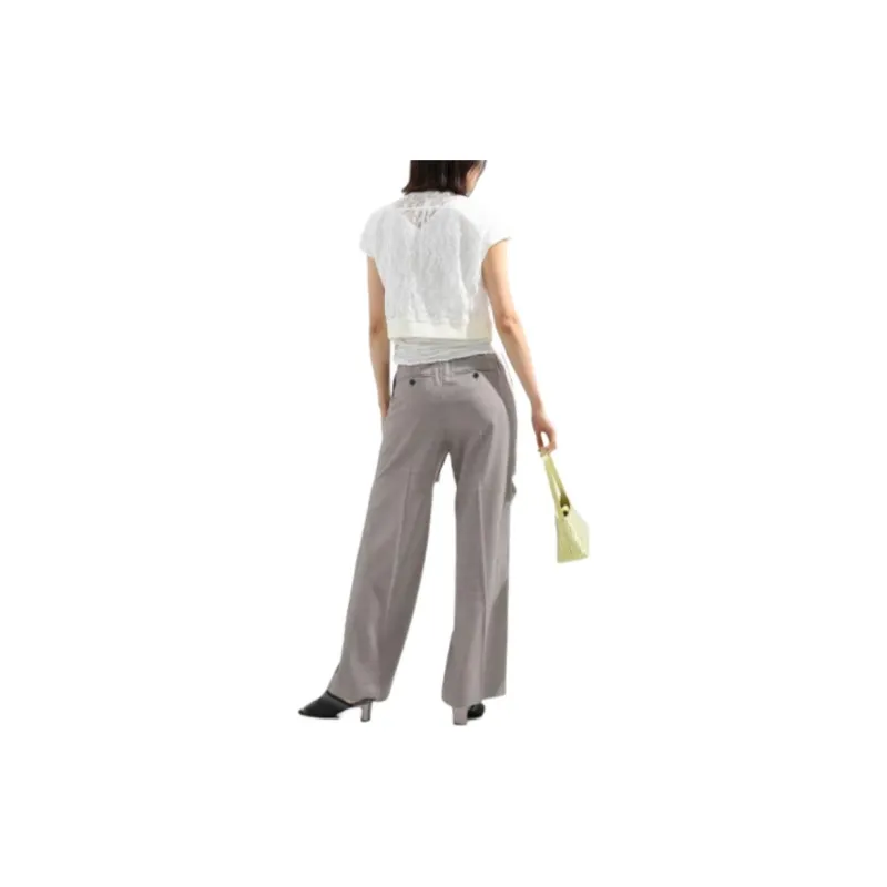 Beams Casual Pants Women's Dark Brown-3