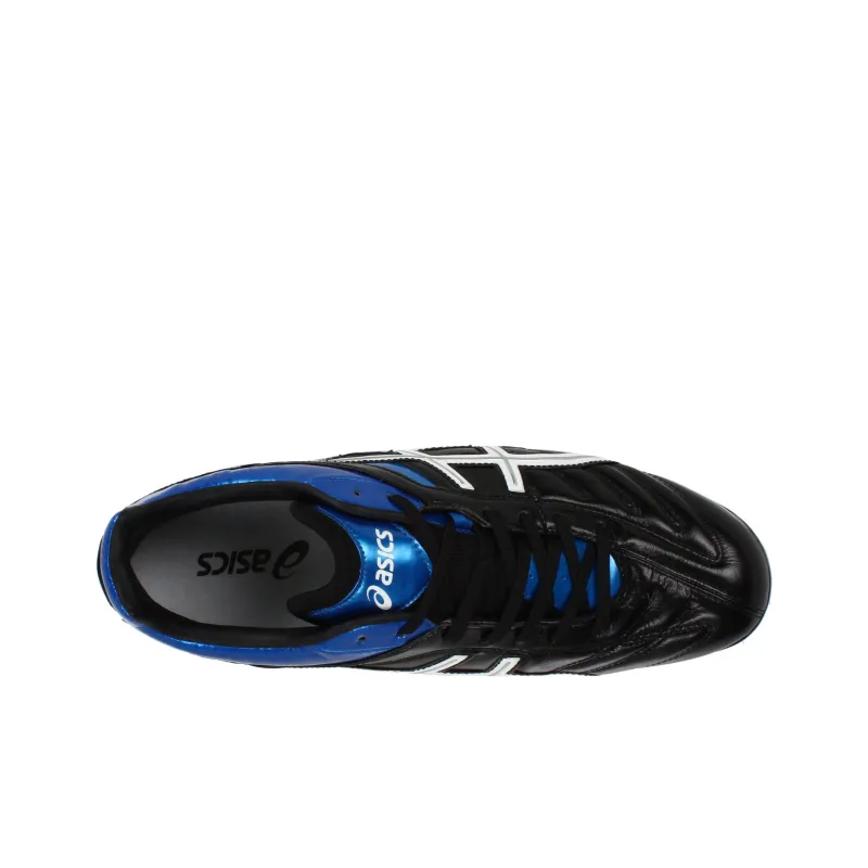 Asics Lethal Tigreor SG Metal Long Studs Cushioning Wear Resistant Soccer Shoes Men's Blue Black-5