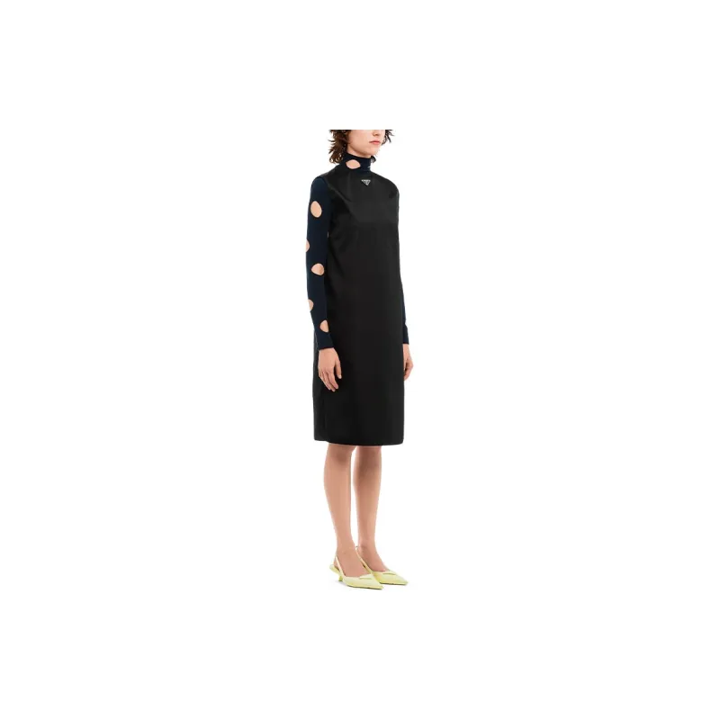 PRADA Sleeveless Dresses Women's Black-3