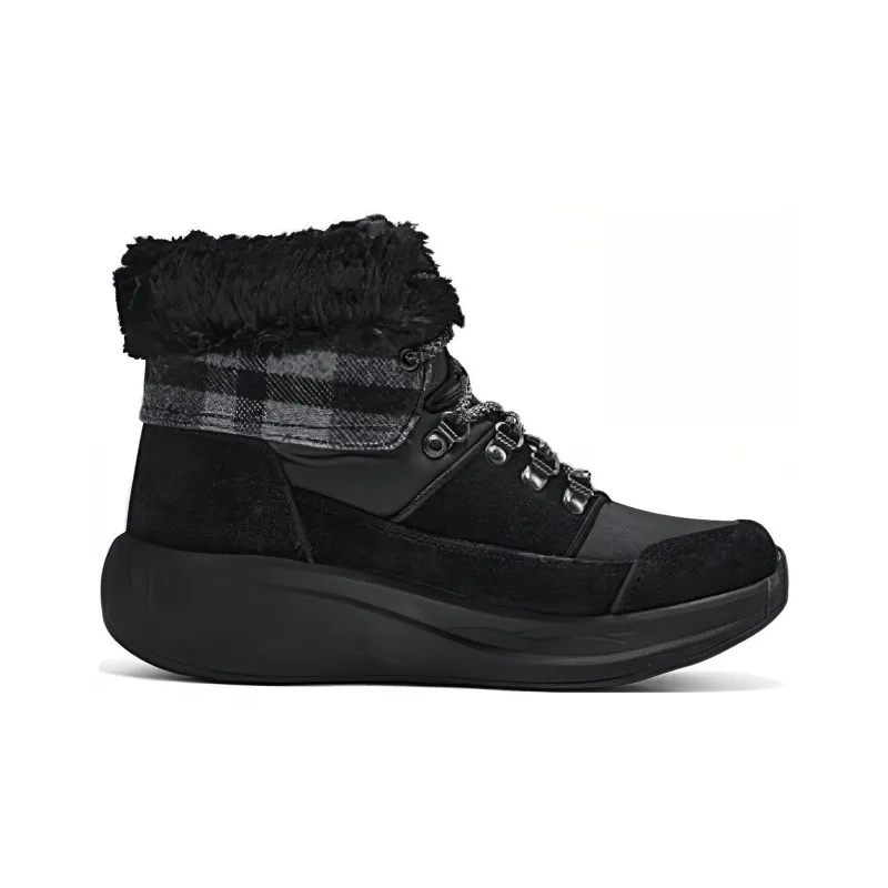 Skechers Warm Cushioning Short Snow Boots Women's Black-1