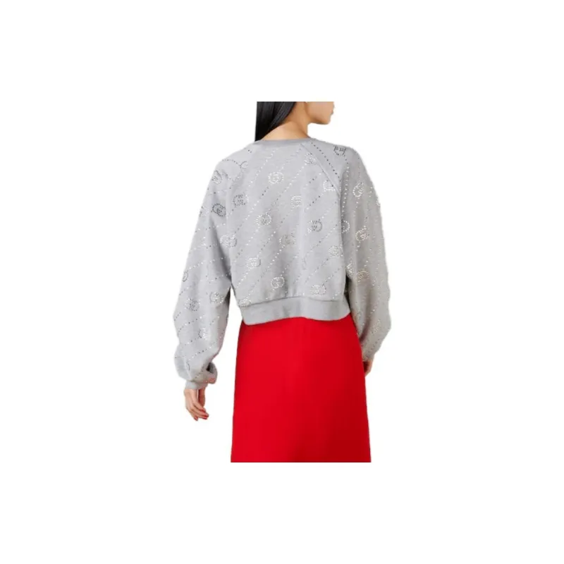 GUCCI Interlocking G Embellished Crewneck Sweatshirt-2