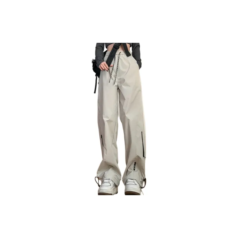 BENGEN Casual Pants Unisex Black-10