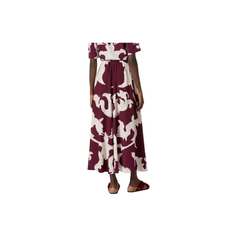 Valentino Metamorphos Gryphon Allover Midi Skirt-2