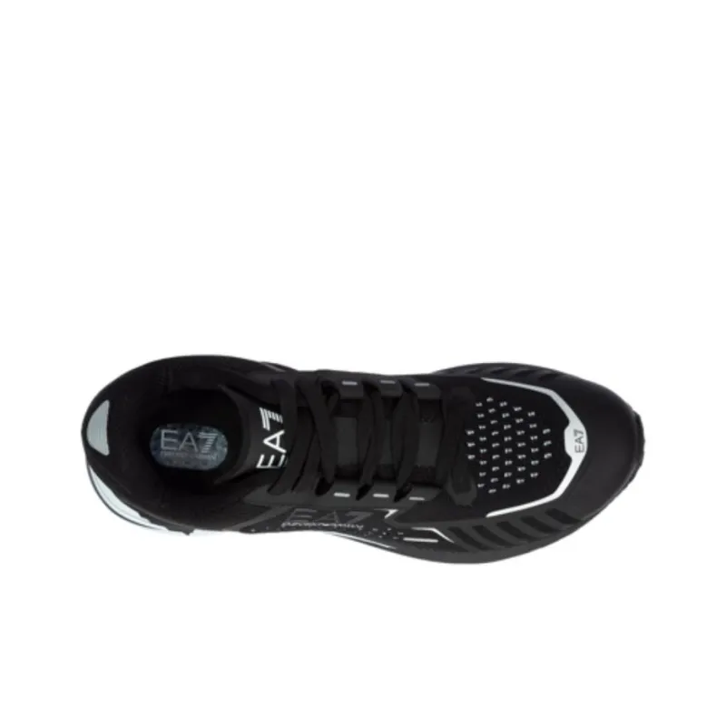 EMPORIO ARMANI EA7 Low-Top Sports Casual Shoes Unisex Black White-4
