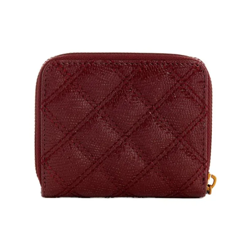 GUESS PU Polyurethane Card Holder Women's Burgundy-1