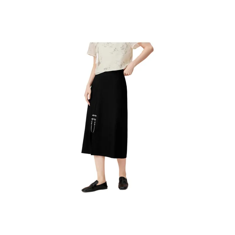 EICHITOO Casual Long Skirts Women's Black-2