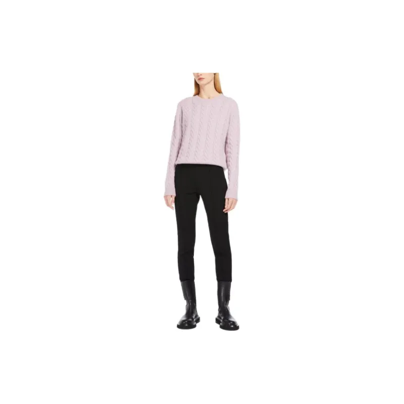 MaxMara Odessa Collection Cable Knit Cashmere Jumper Sweater Women's Pink-1