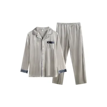 Xuan Liang Pajama Set Men's Warm Heart Gray