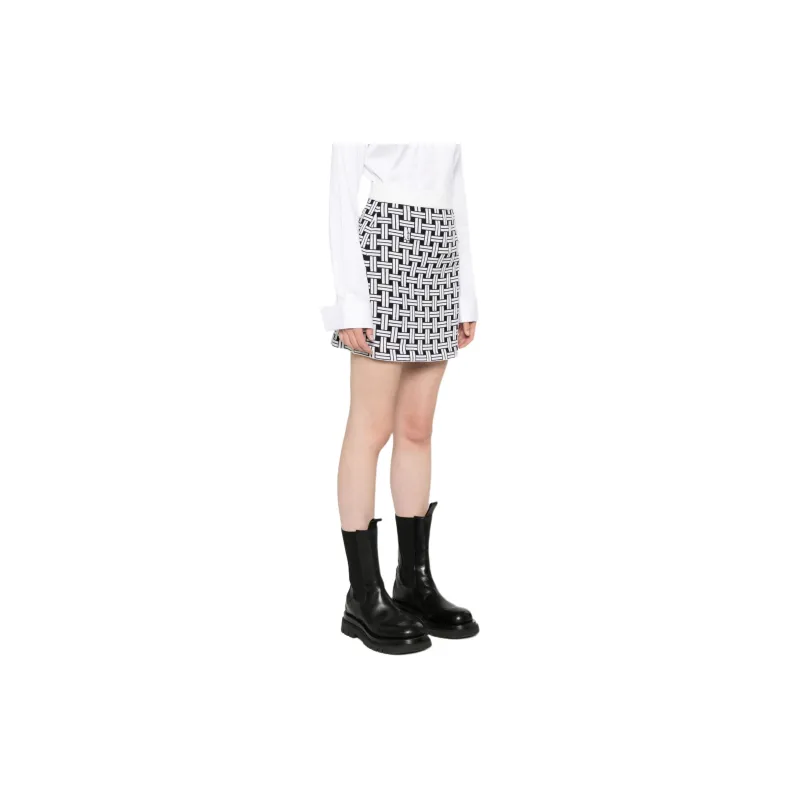 KENZO Patterned jacquard Mini Skirt-3
