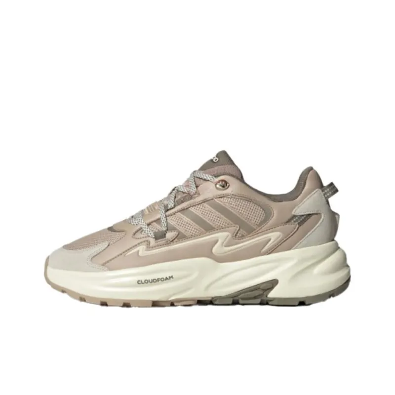 Adidas Ozwave Anti-Slip Wear-Resistant Low-Top Chunky Sneakers Unisex Brown-0