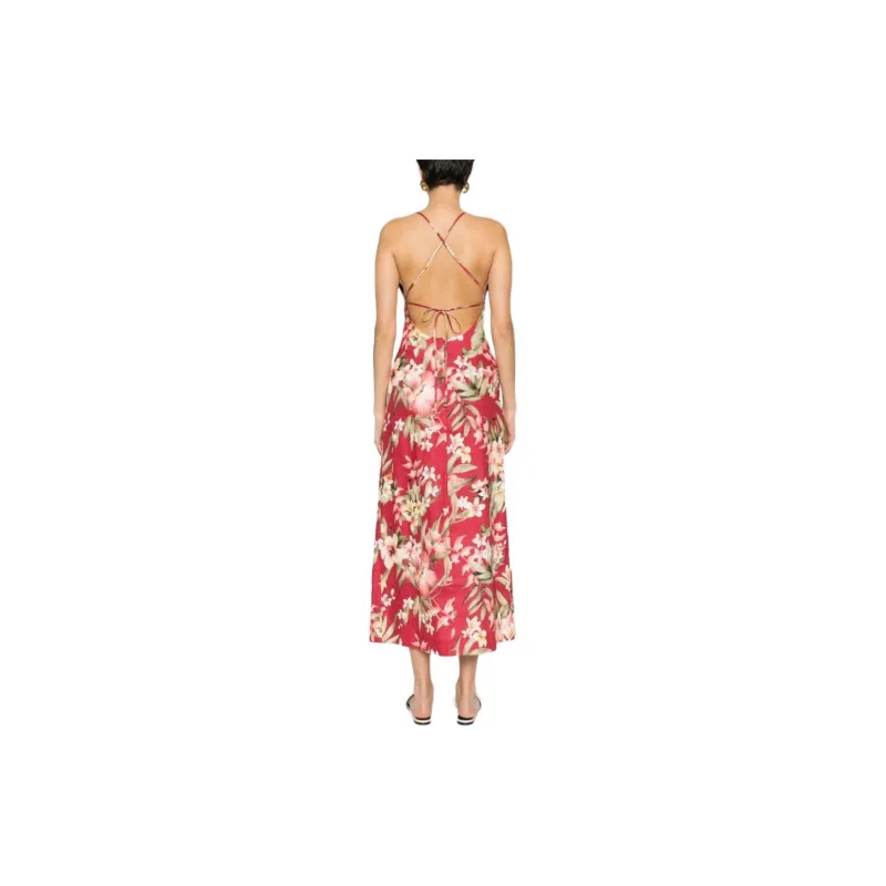 Zimmermann Slip Dress Women's Red-2
