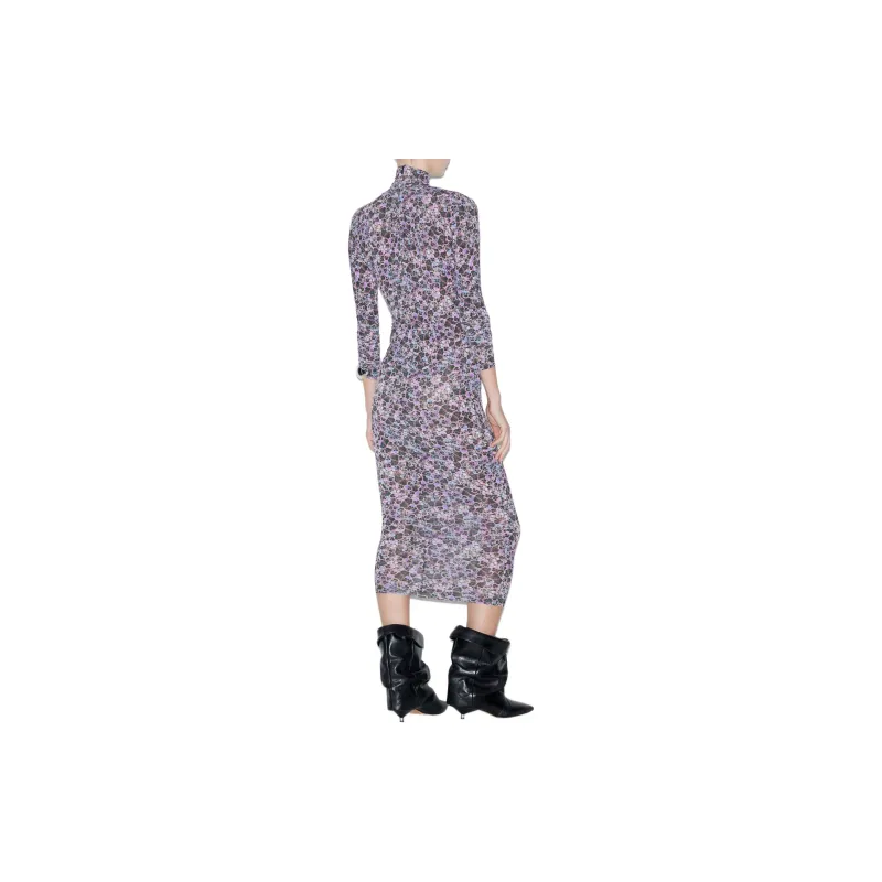 ISABEL MARANT Vanessa Allover Graphic Printed Midi Dress-2