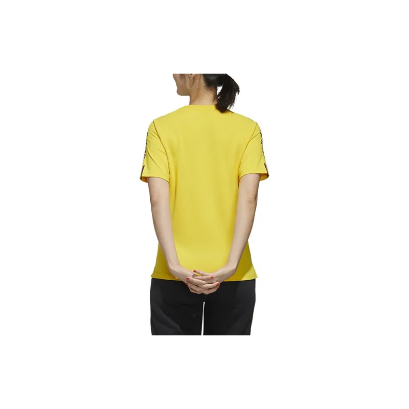 Adidas Neo Raglan Sleeve T Shirt Women's Yellow-3