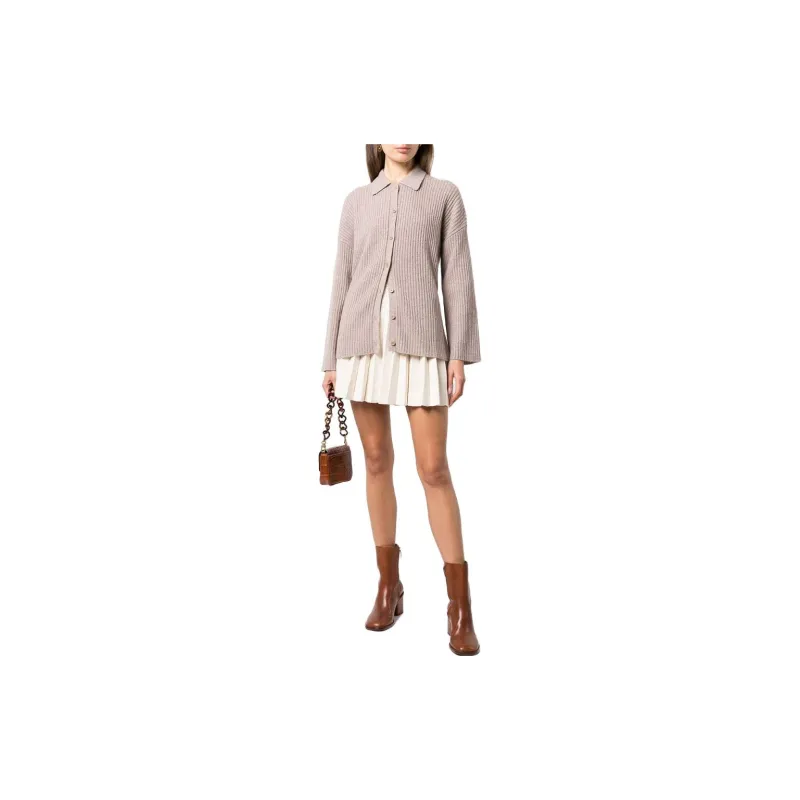 Reformation Fantino Cashmere Collared Cardigan-1
