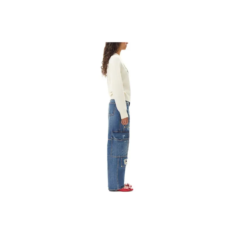 GANNI FW24 Sweater Women's White Heron-3