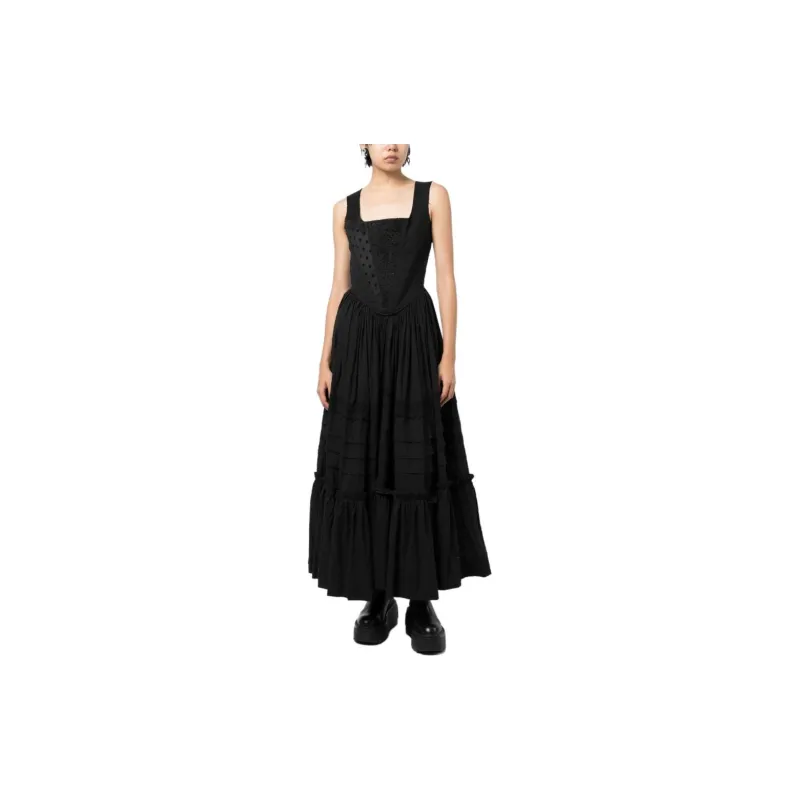 NATASHA ZINKO Corset-style Panelled Midi Dress-1