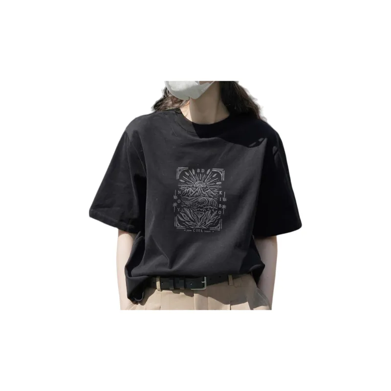 Weixi T Shirts Women's Black-5