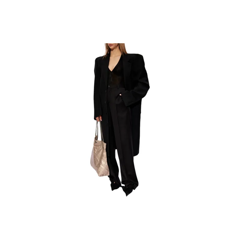 Balenciaga Single Breasted Mid Length Coat-1