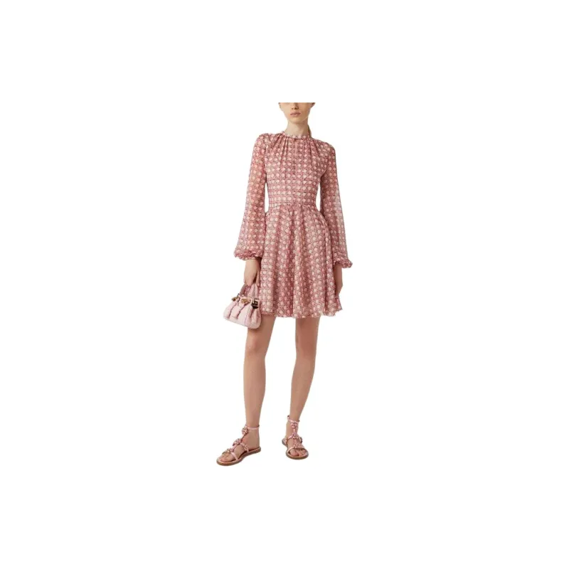 Giambattista Vall Polka dot Flared Minidress-1