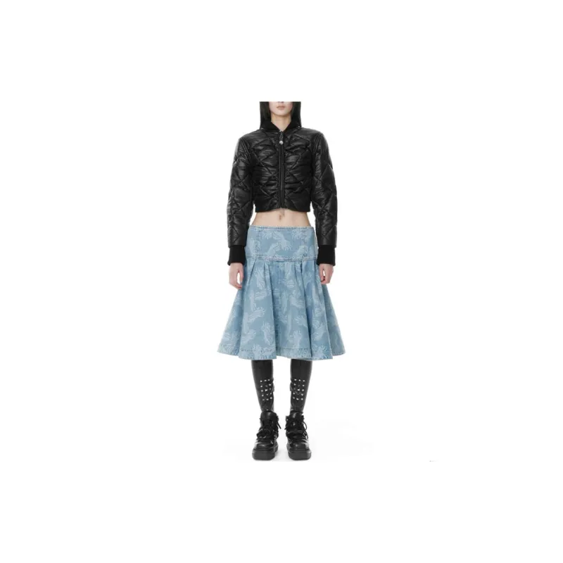 WE11DONE Casual Short Skirts Women's Blue-4