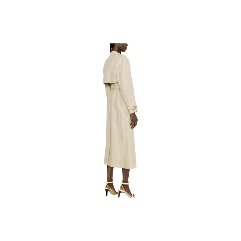 BALMAIN Embellished Gabardine Trench Coat-3