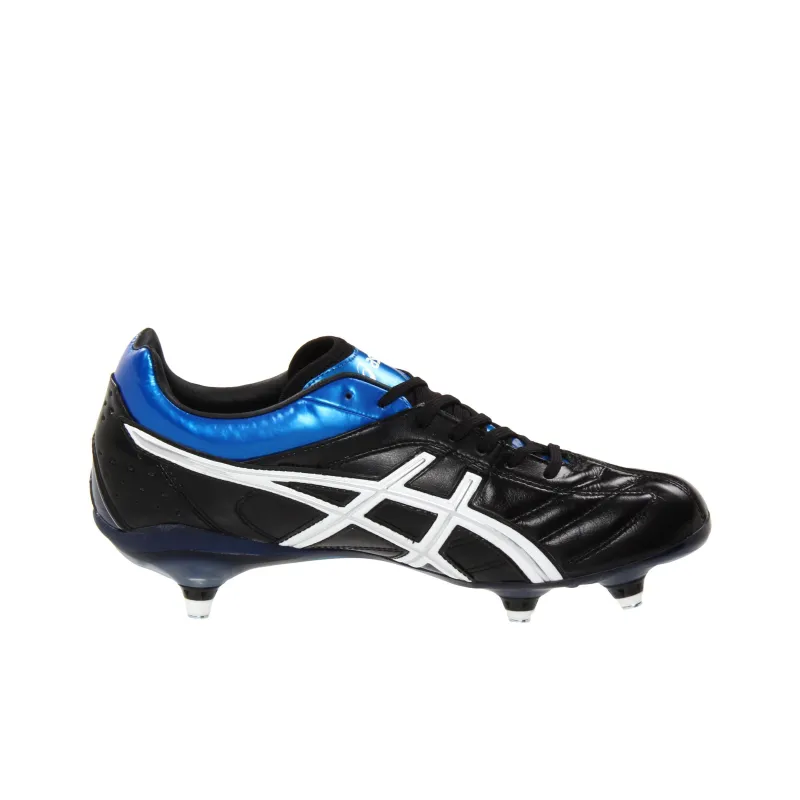 Asics Lethal Tigreor SG Metal Long Studs Cushioning Wear Resistant Soccer Shoes Men's Blue Black-1