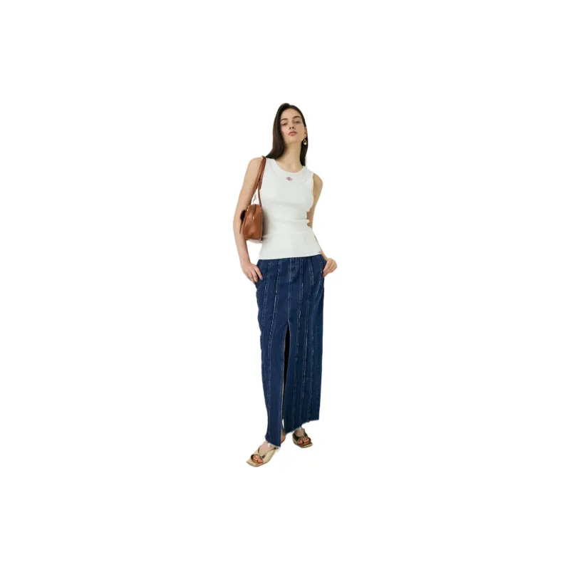 Moussy X Dickies MOUSSY Collaboration Tank Tops Women's White-3
