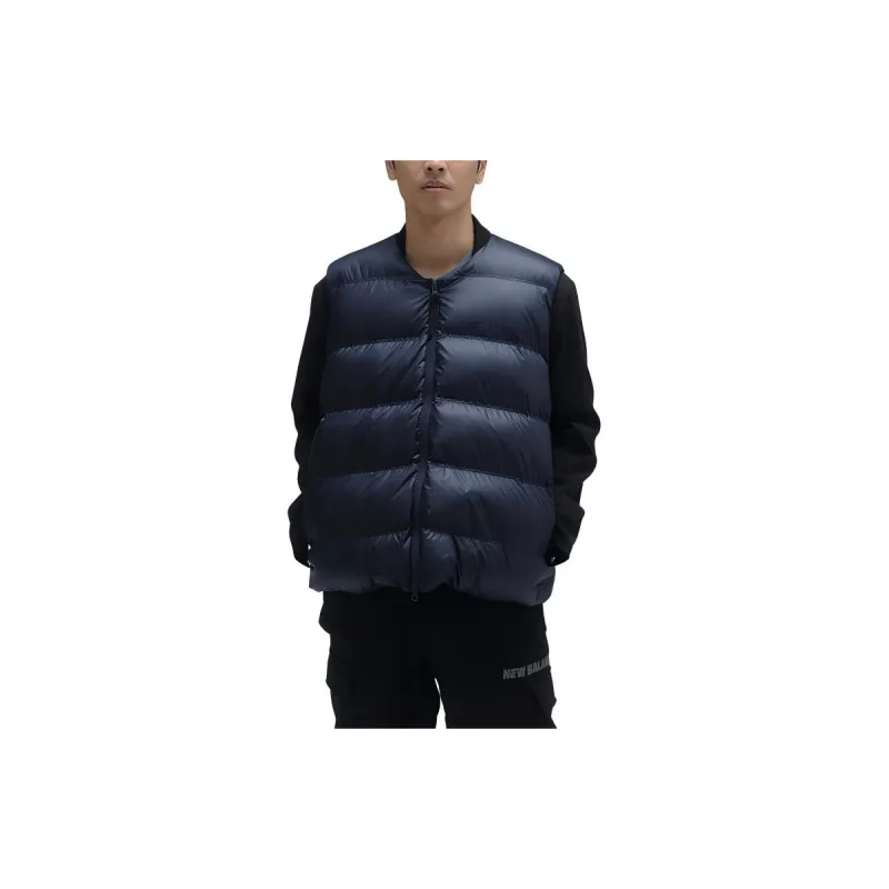 New Balance Met24 Down Vest Vest Men's Marine Blue-2