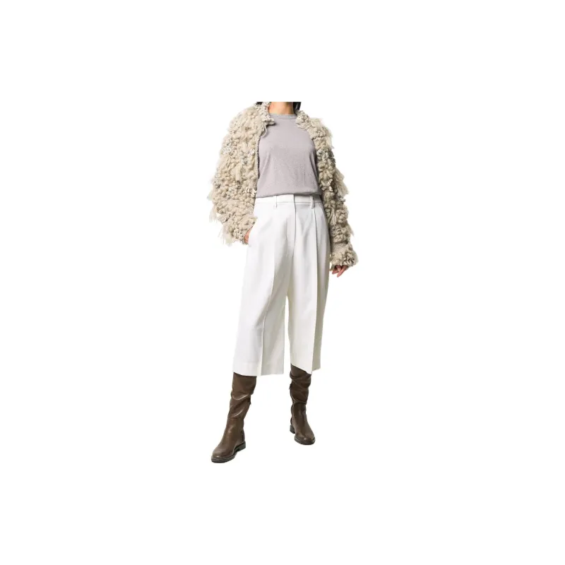 Brunello Cucinelli Straight leg Darted Culottes-1