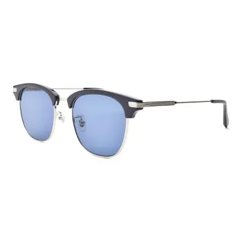 LASH Metal Browline Sunglasses Unisex Black
