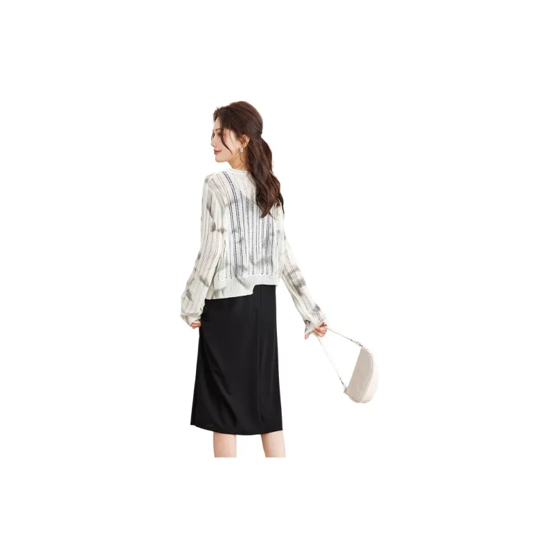 TERRE BLEUE Two Piece Skirt Sets Women's-3
