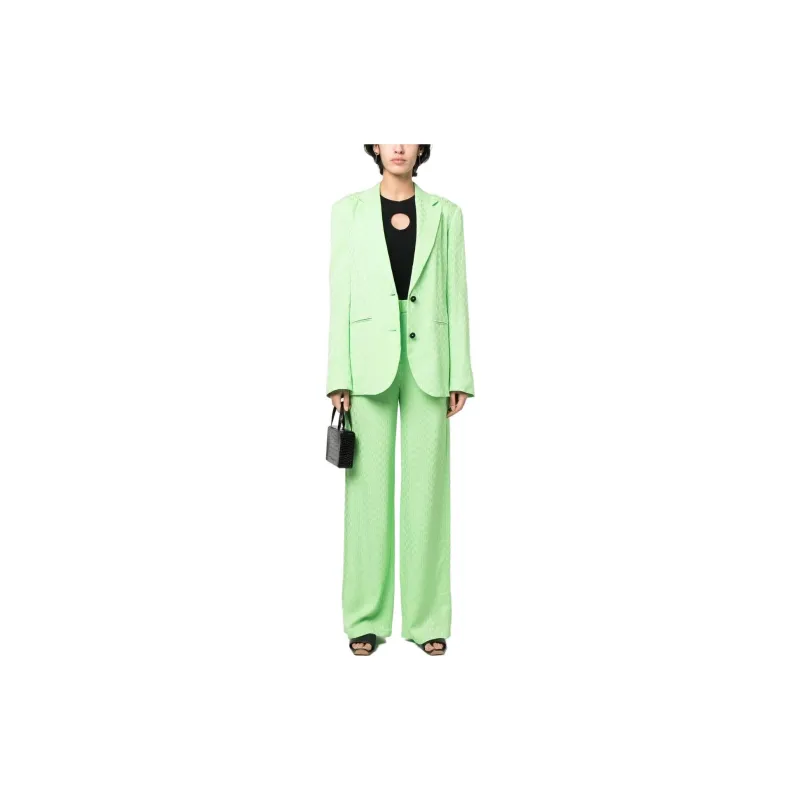 Karl Lagerfeld Monogram jacquard Wide leg Trousers-2