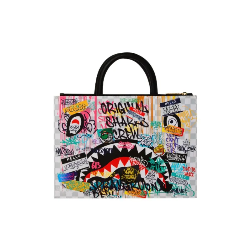 SPRAYGROUND Artificial Leather Handheld Laptop Bag Regular Unisex Multicolor-2
