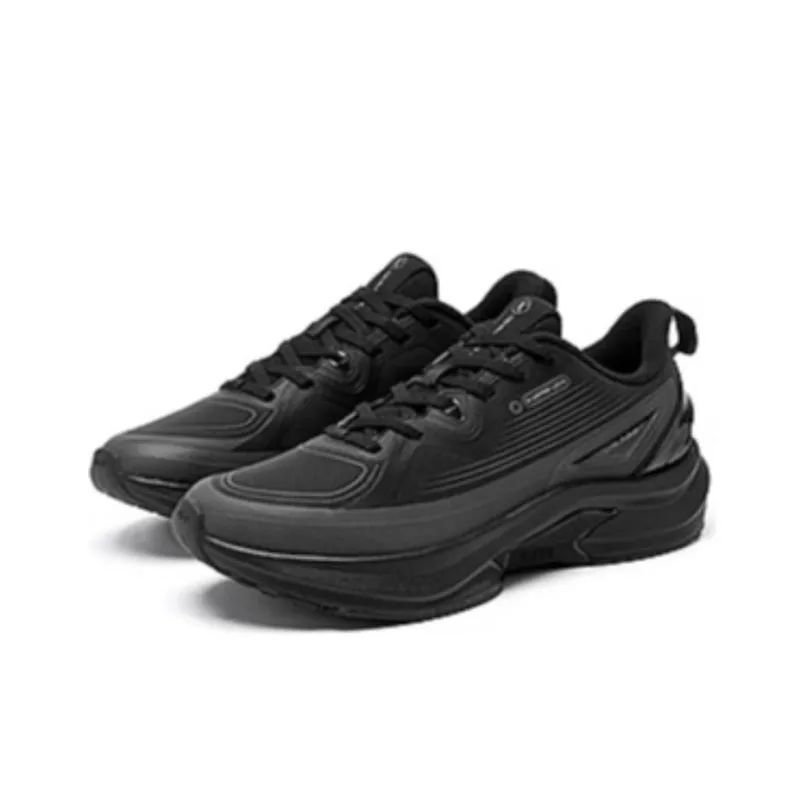QIAODAN Iridescent 5.0 Anti-Slip Wear-Resistant Low-Top Running Shoes Men's Black-2
