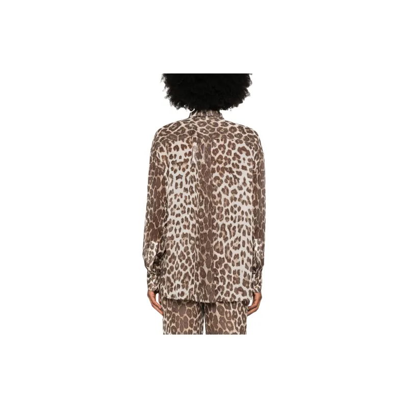 Zimmermann Illustration Leopard Printed Shirt-2