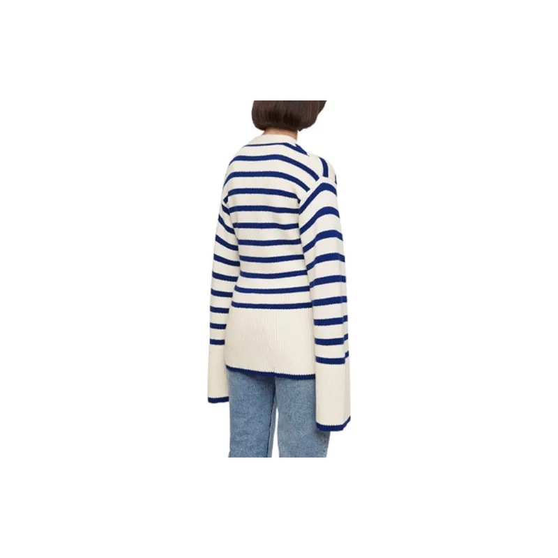 TOTEME SS22 Knitwear Women's Blue White-3