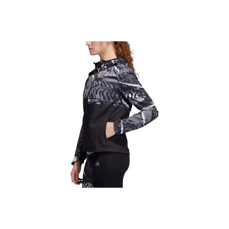 Adidas OWN THE RUN Jackets Coats Women's Black-4