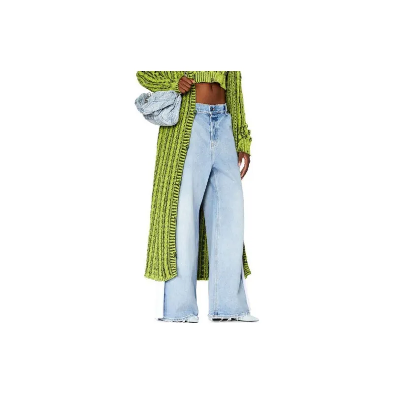 DIESEL D Sire Work Low Rise Wide Leg Jeans-1