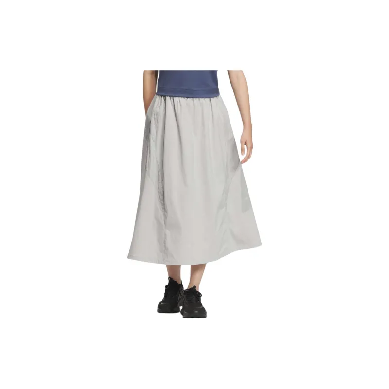 Adidas VOLUME SKIRT Casual Long Skirt Women's Light Gray-1