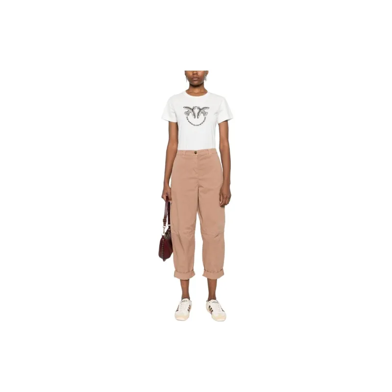 PINKO Logo-Embellished Crewneck T-Shirt-1