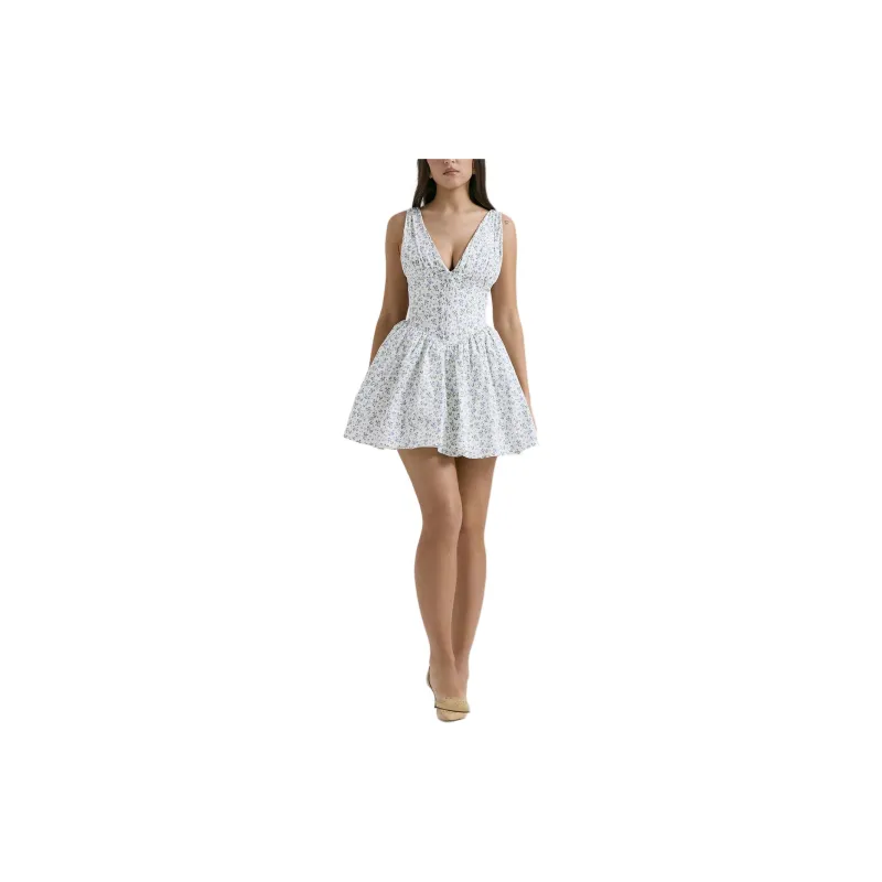 HOUSE OF CB FABRIZIA Sleeveless Dress Women's White/White-2