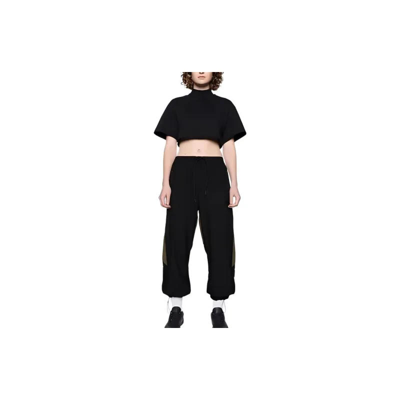 Reebok Drop Shoulder Sleeve T-Shirt Women's Black-1