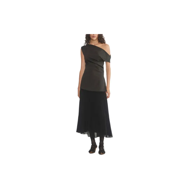 ARITZIA FW24 Tank Tops Women's Heather Charcoal/Stone Phoebe Zhennan Charcoal-2