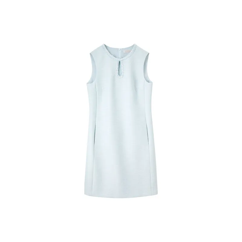 SENTUBILA Sleeveless Dress Women's Transparent Blue-8