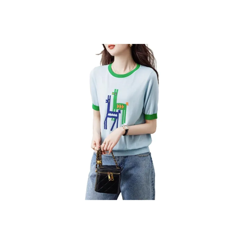 Dme Knitwear Women's Light Blue-2